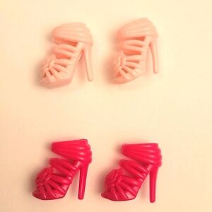 Barbie High Heel Shoes 2 Pairs